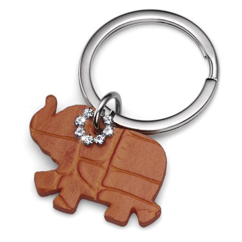 Prívesok na kľúče s krištáľmi Swarovski Oliver Weber Elephant Orange