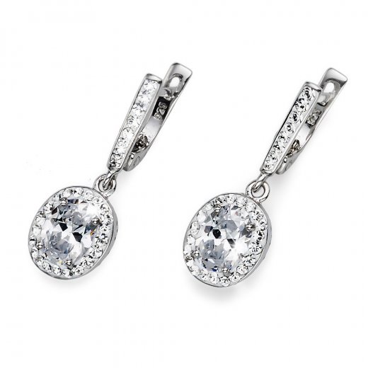Náušnice s krištáľmi Swarovski Oliver Weber Pure Crystal 62057-001