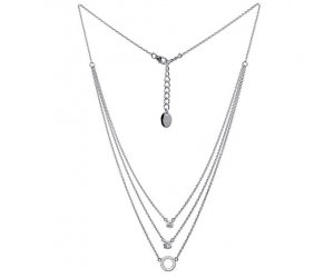 Strieborný náhrdelník s krištáľmi Swarovski Oliver Weber Signs 61115