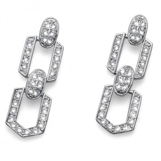 Náušnice s krištáľmi Swarovski Oliver Weber High 22443R