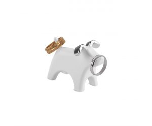 Malý stojan na prstene Umbra Anigram Dog - biely