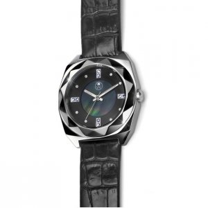 Dámske hodinky s krištáľmi Swarovski Oliver Weber Samara Steel Black 65038-BLA