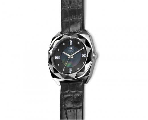 Dámske hodinky s krištáľmi Swarovski Oliver Weber Samara Steel Black 65038-BLA