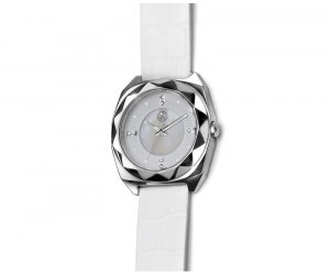Dámske hodinky s krištáľmi Swarovski Oliver Weber Samara Steel White 65038-001