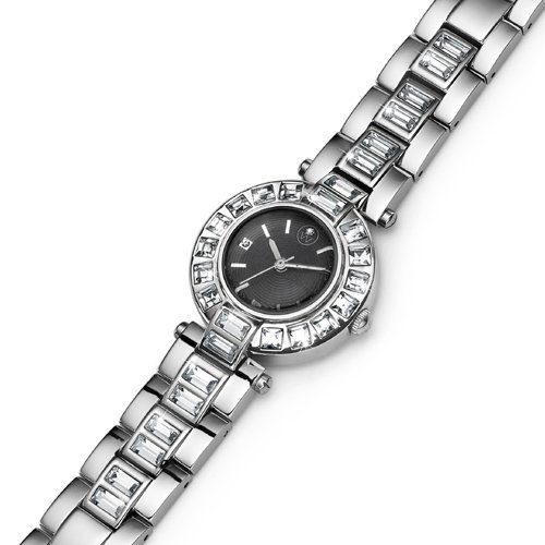 Dámske hodinky s krištáľmi Swarovski Oliver Weber Riga Steel Bright 65040-BRI