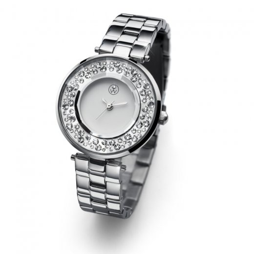 Dámske hodinky s krištáľmi Swarovski Oliver Weber Lyon Steel Silver 65046-SIL