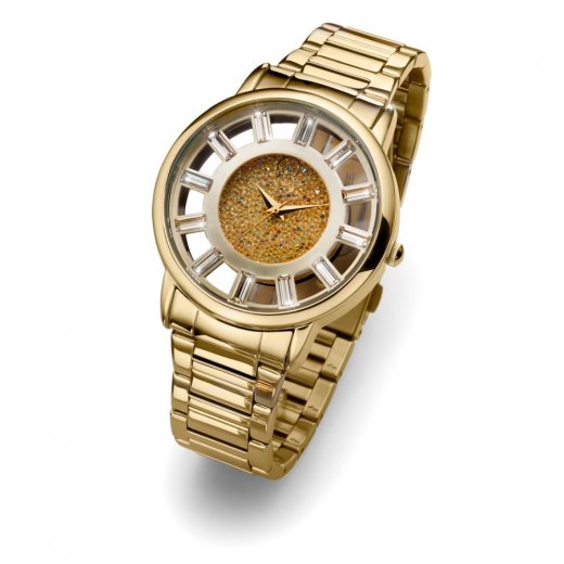 Dámske hodinky s krištáľmi Swarovski Oliver Weber Reims Gold 65050-GOL