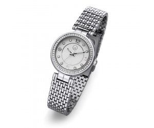 Dámske hodinky s krištáľmi Swarovski Oliver Weber Perugia Silver 65051-SIL