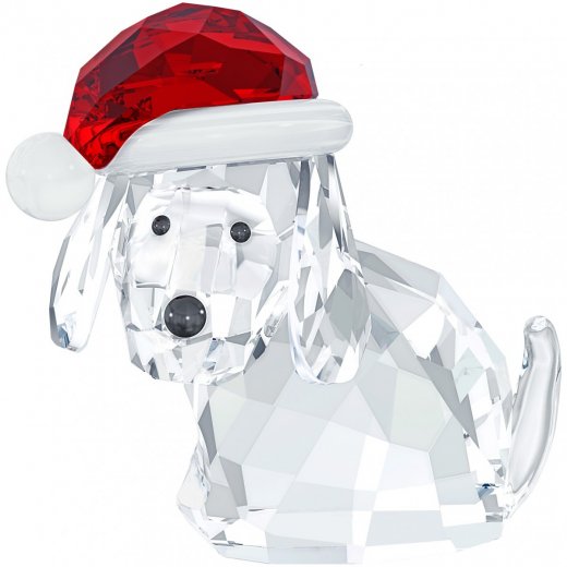 Swarovski figúrka DOG WITH SANTA´S HAT  - dobrosrdečný psík 5060449