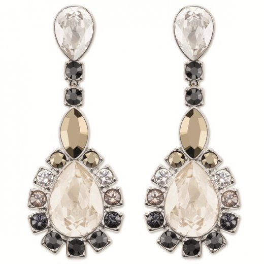 Swarovski náušnice VALESKA - paládiované, pastelové kryštály v prírodných farbách 5019096