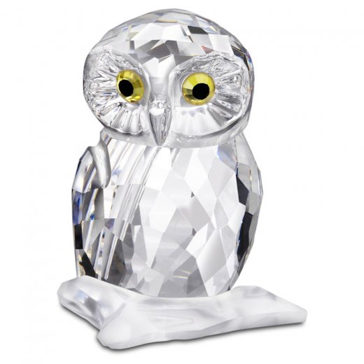Swarovski figúrka OWL - číry kryštál s farebnými kryštálmi 1003319