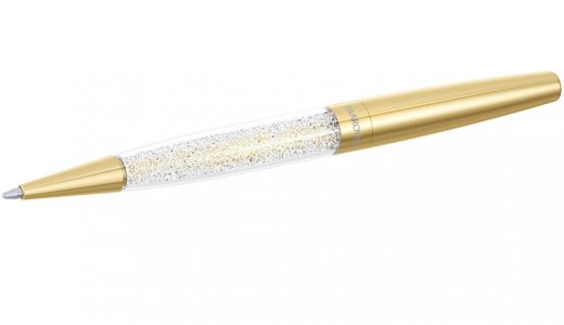 Swarovski pero CRYSTALLINE STARDUST PEN, PALE GOLD - guľôčkové pero v zlatistej farbe 5064410