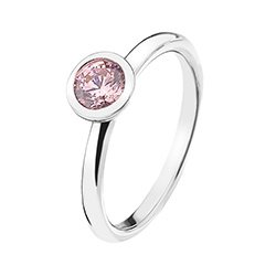 Strieborný prsteň Hot Diamonds Emozioni Scintilla Pink Compassion