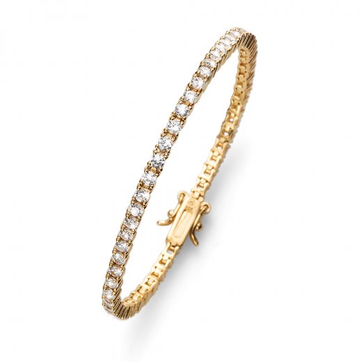 Strieborný náramok s krištálmi Swarovski Oliver Weber Classic gold cry