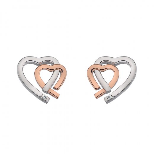 Strieborné náušnice Hot Diamonds Love DE532