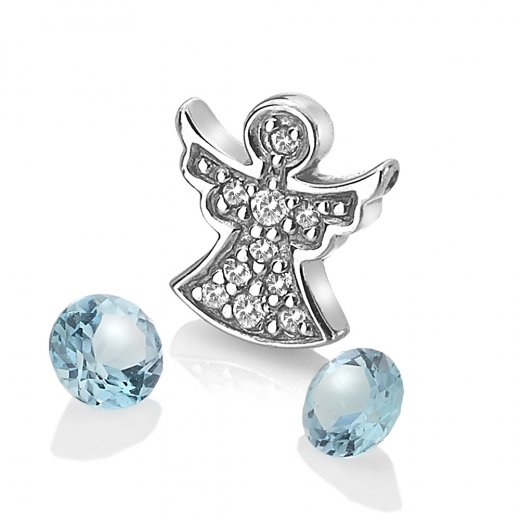 Prívesok Hot Diamonds Anais element anděl modrý Topaz AC104