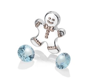 Prívesok Hot Diamonds Anais element panáčik modrý Topaz AC106
