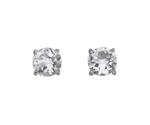 Strieborné náušnice Hot Diamonds Anais biely Topaz AE004