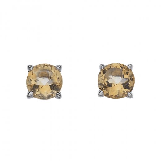 Strieborné náušnice Hot Diamonds Anais Citrin AE011