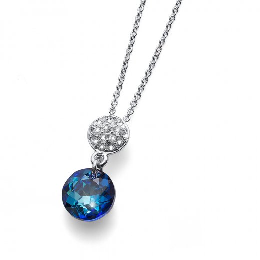 Prívesok s krištálmi Swarovski Oliver Weber Hero bermuda blue