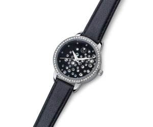 Dámske hodinky s krištáľmi Swarovski Oliver Weber Stars black