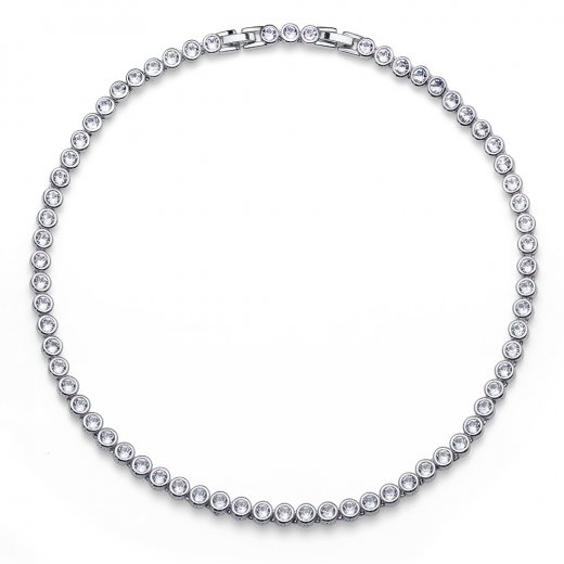 Náhrdelník s krištáľmi Swarovski Oliver Weber Tennis crystal