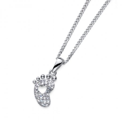 Strieborný prívesok s krištáľmi Swarovski Oliver Weber Pace crystal