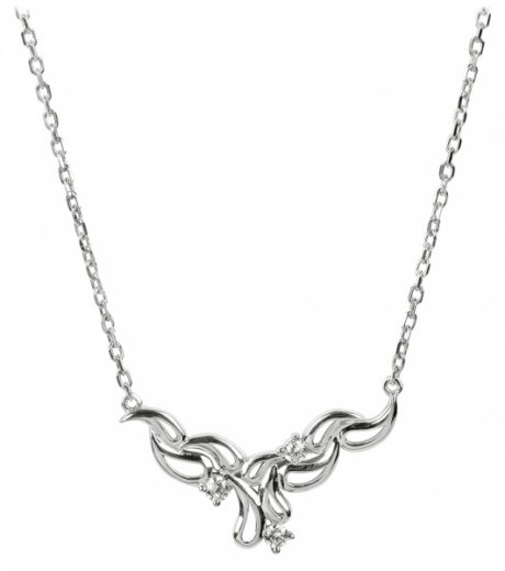 Silver Cat strieborný náhrdelník so zirkónmi SC228