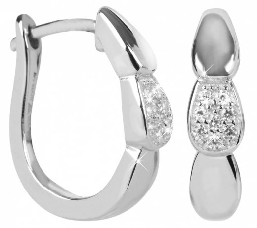 Silver Cat Strieborné náušnice so zirkónmi SC275