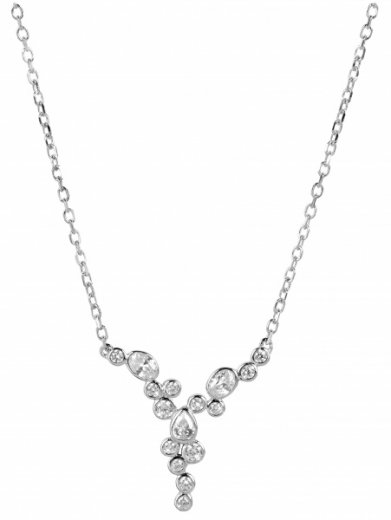 Silver Cat Strieborný náhrdelník so zirkónmi SC280