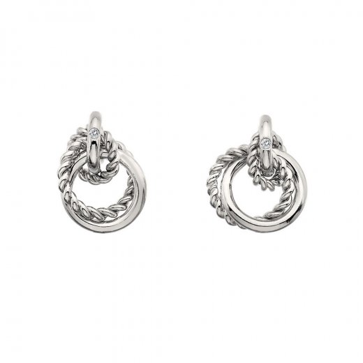 Strieborné náušnice Hot Diamonds Jasmine DE610