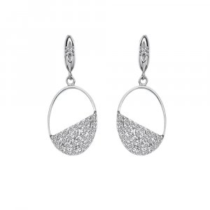 Strieborné náušnice Hot Diamonds Horizon Topaz DE622