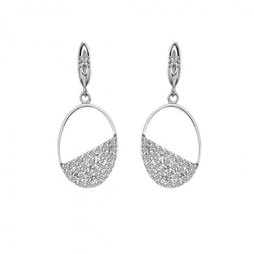 Strieborné náušnice Hot Diamonds Horizon Topaz DE622