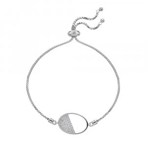 Strieborný náramok Hot Diamonds Horizon Topaz DL602