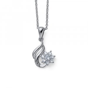 Prívesok s krištáľmi Swarovski Oliver Werber Legend CZ crystal WHI