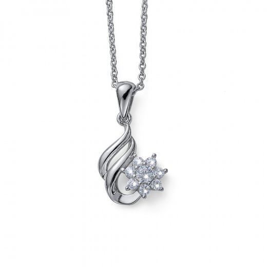 Prívesok s krištáľmi Swarovski Oliver Werber Legend CZ crystal WHI