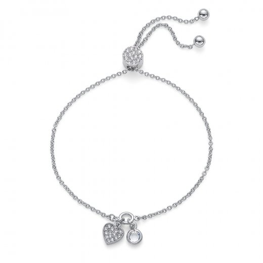 Náramok s krištáľmi Swarovski Oliver Weber Maybe crystal