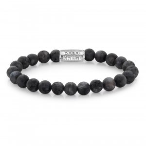 Pánsky náramok Rebel & Rose Matt Grey Seduction RR-80025-S-M