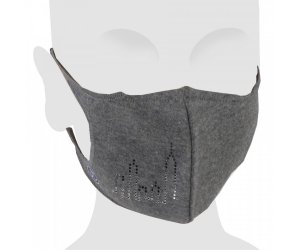Rúško na tvár so Swarovski krištáľmi Oliver Weber Skyline, šedé