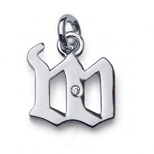Strieborný prívesok s krištáľmi Swarovski Oliver Weber Fondly "W"