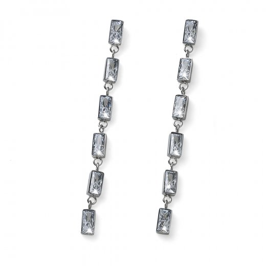 Náušnice s krištáľmi Swarovski Oliver Weber Speculate white