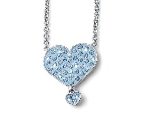 Detský náhrdelník L.O.L Surprise Dreamheart so Swarovski krištáľmi L1002BLU