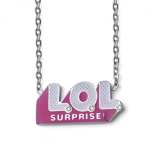 Detský prívesok L.O.L Surprise Logo so Swarovski krištáľmi L1012STLOL