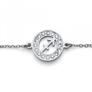 Náramok Oliver Weber so Swarovski krištáľmi Sagittarius STE CRY