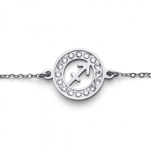 Náramok Oliver Weber so Swarovski krištáľmi Sagittarius STE CRY