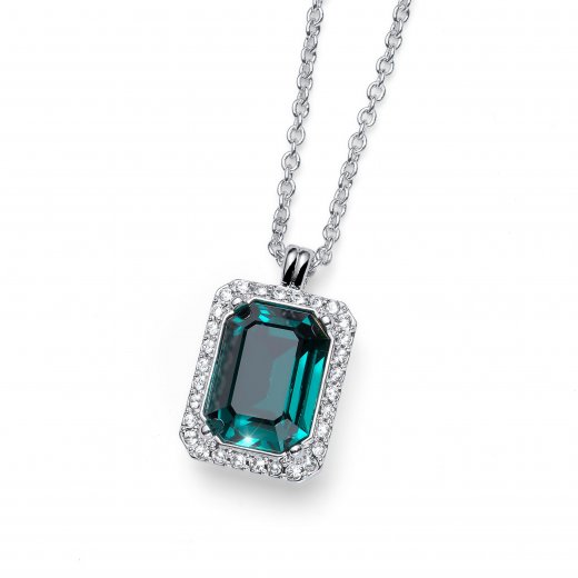 Prívesok so zirkónmi Oliver Weber Origin RH emerald