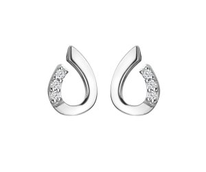 Strieborné náušnice Hot Diamonds Much Loved DE729