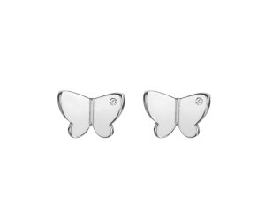 Strieborné náušnice Hot Diamonds Flutter DE732