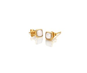 Strieborné náušnice Hot Diamonds X Gemstones Square DE770