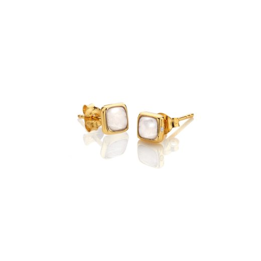 Strieborné náušnice Hot Diamonds X Gemstones Square DE770